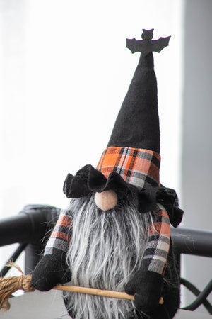 Set of 2, 10.6"H Halloween Gnome Decor