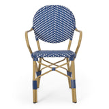 Outdoor PE Rattan and Aluminum 3-Piece French Bistro Set