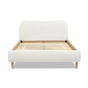 Roman - Curved Headboard Upholstered Platform Bed