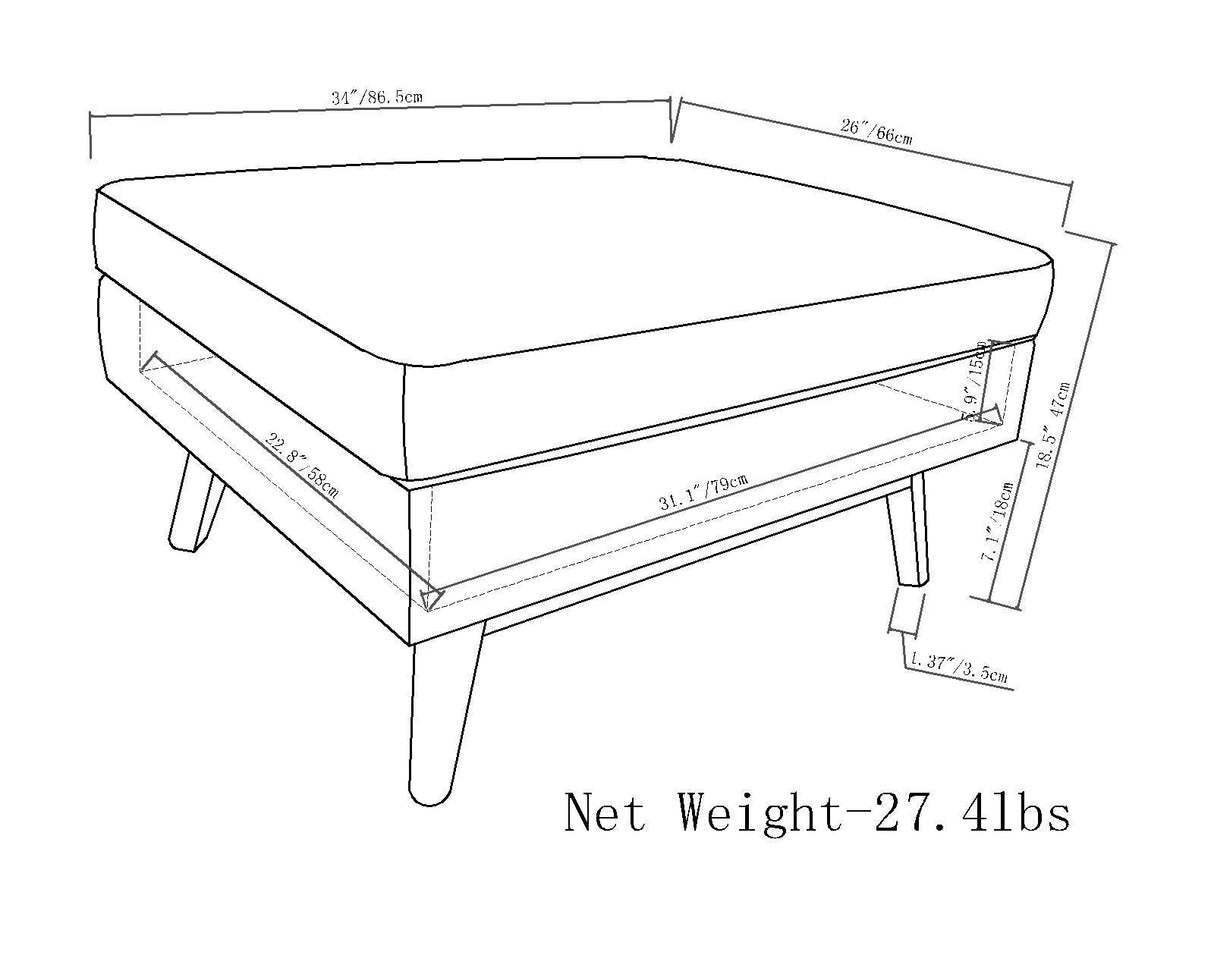 Owen - Upholstered Rectangular Storage Ottoman