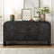 Handwoven Wood Slat Door Sideboard