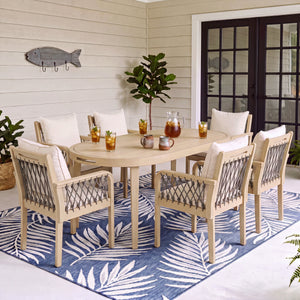 7-Piece Outdoor Acacia Wood Dining Set