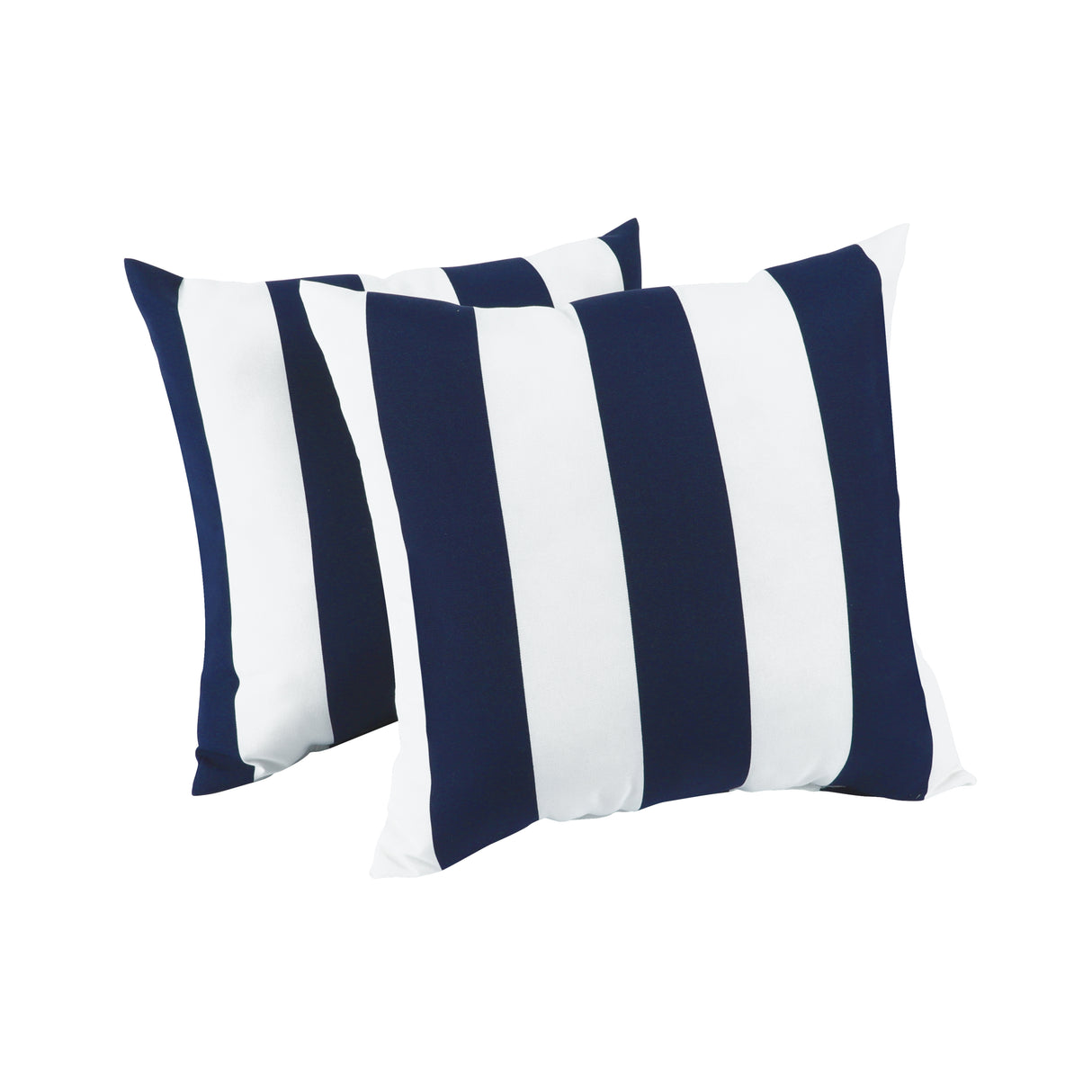 2 Pack Weatherproof Outdoor Cotton Pillow Set, Water and Fade Resistant