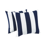 2 Pack Weatherproof Outdoor Cotton Pillow Set, Water and Fade Resistant