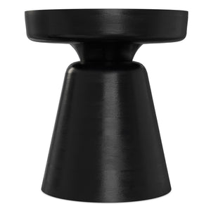 Handcrafted Mango Wood Accent Table with Sculptural Design - Multiple Colors