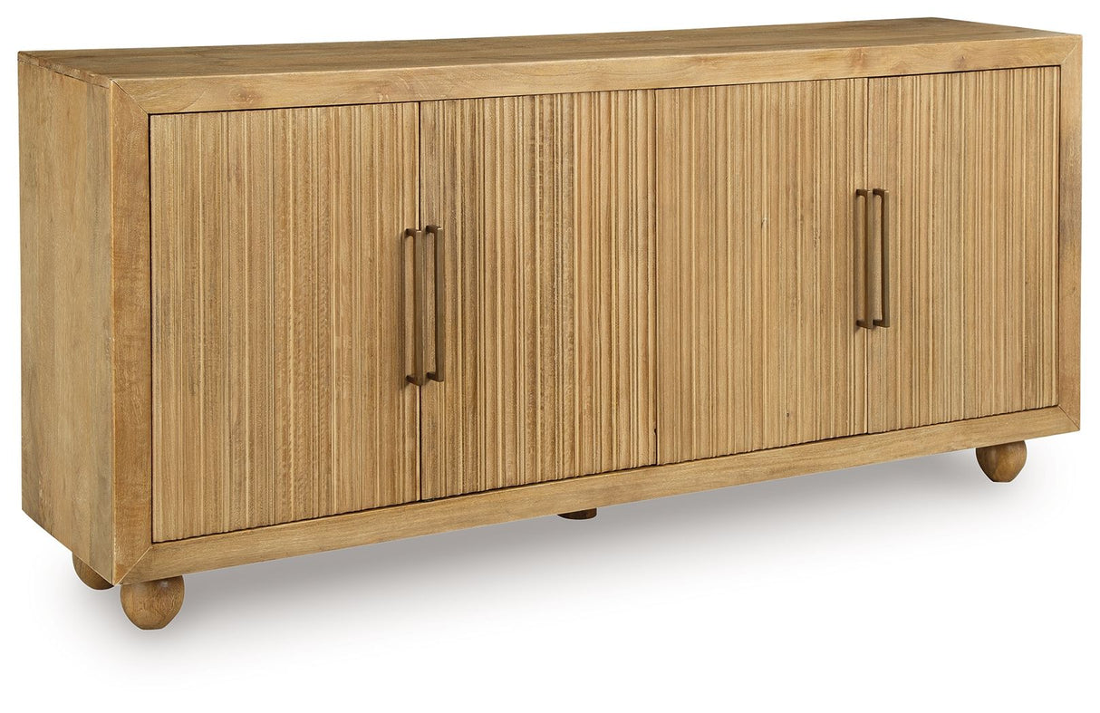 Niam - Accent Cabinet - Light Antique Beige