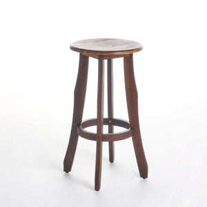 Primrose - Outdoor Acacia Wood Barstools With Foot Rest, (Set of 2) - Dark Brown