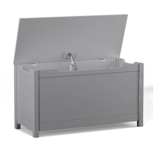 Toy Box Storage With Safety Hinged Lid