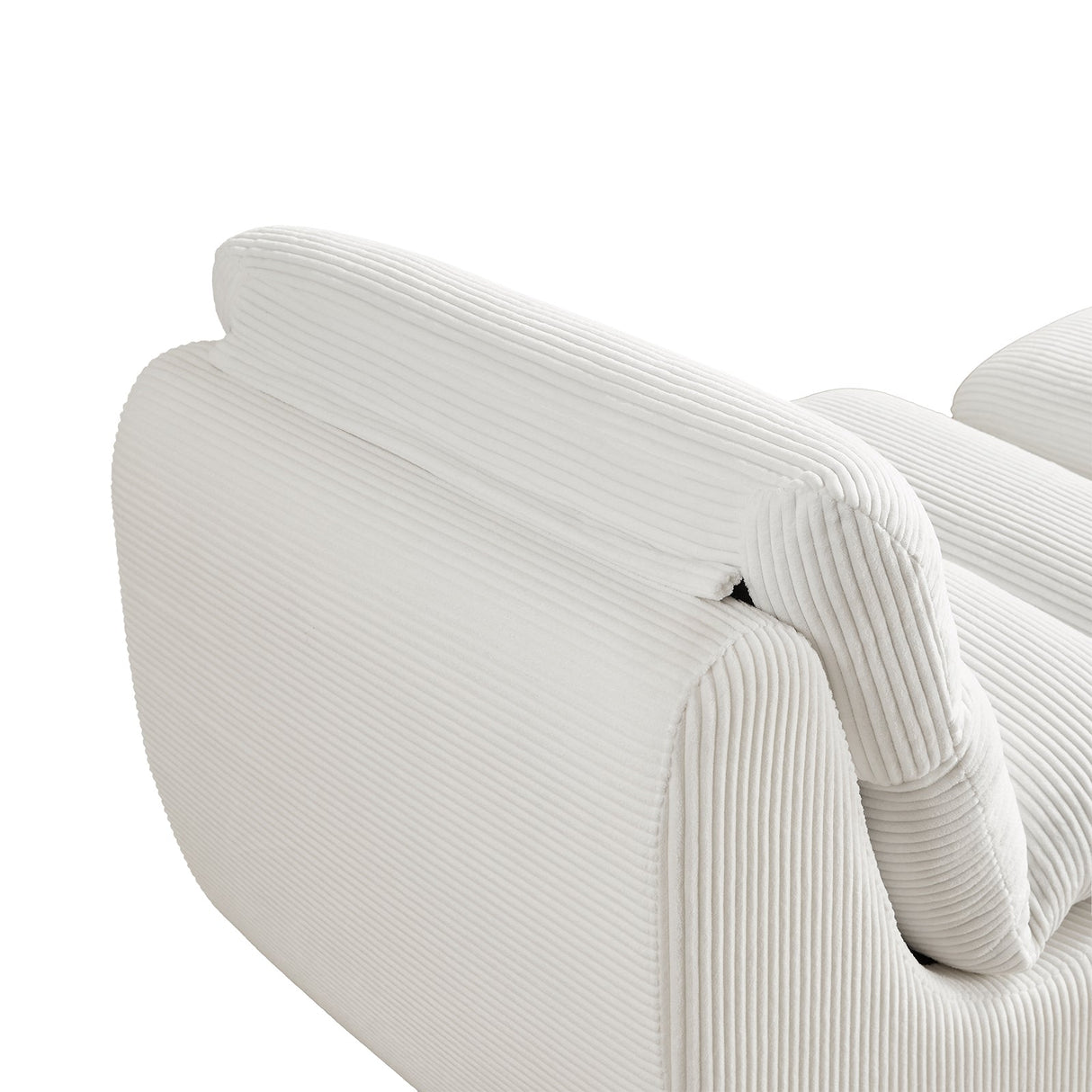 Modern Compressed Lounge Chair with Ottoman