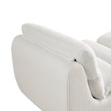 Modern Compressed Lounge Chair with Ottoman