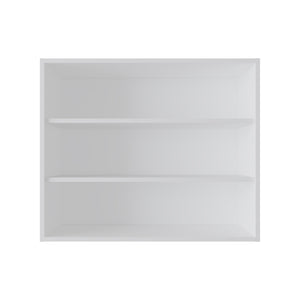 Chinle Wall Cabinet in Melamine with Open Storage
