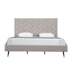Crosby - Bed With Upholstered Headboard And Slats