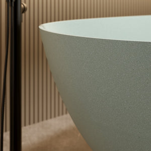 57'' Freestanding Bathtub Resin Stone Soaking Bathtub