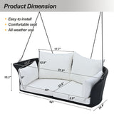 The All-Weather Woven Two-Person Hanging Swing Chair