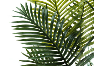 57" Tall, Artificial Plant, Palm Tree, Indoor, Faux, Fake, Floor, Greenery, Potted, Real Touch, Decorative - Green / Black