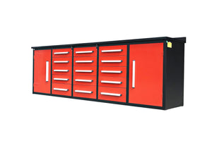 Storage Cabinet With Work Bench (15 Drawers And 2 Cabinets)