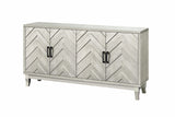 Chevron 4-Door Sideboard Cabinet