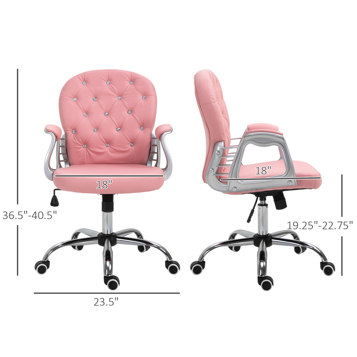 Adjustable Faux Leather Office Chair – Comfort Meets Functionality