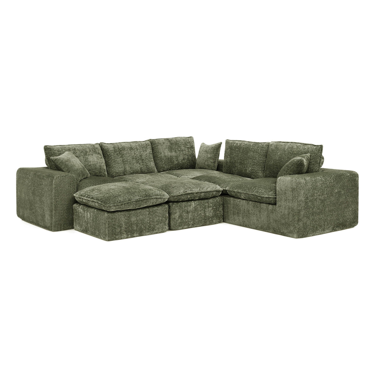 Sectional Sofa With Moveable Ottoman