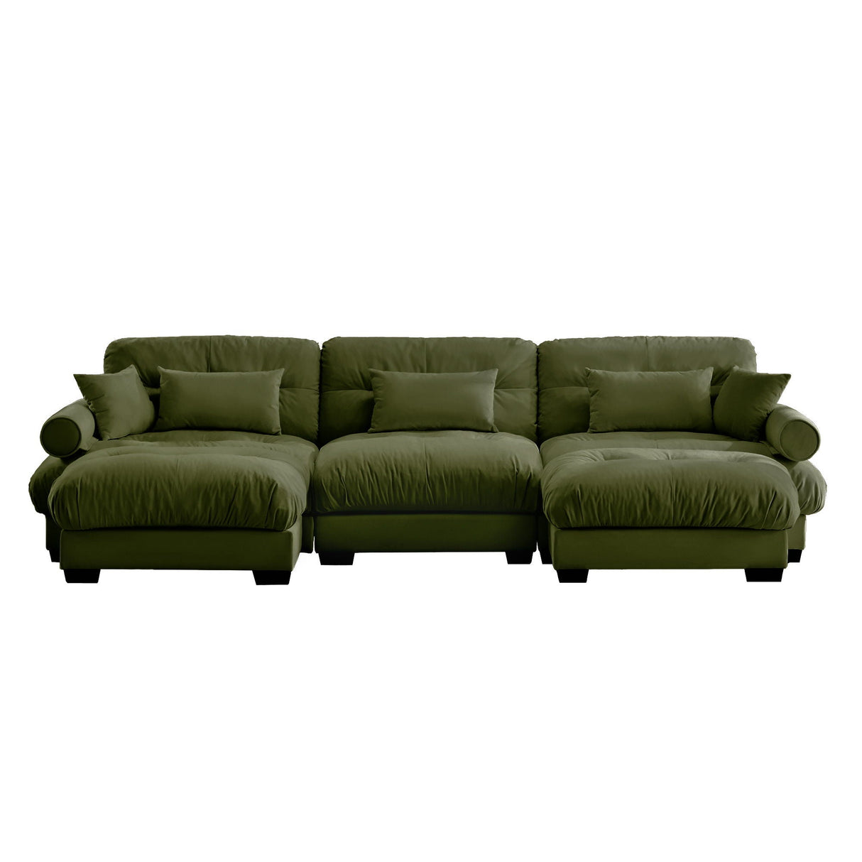 Super Comfort Oversized Modular Sectional Sofa With Movable Ottoman
