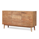 Sideboard with 3 Doors and Wood Frame