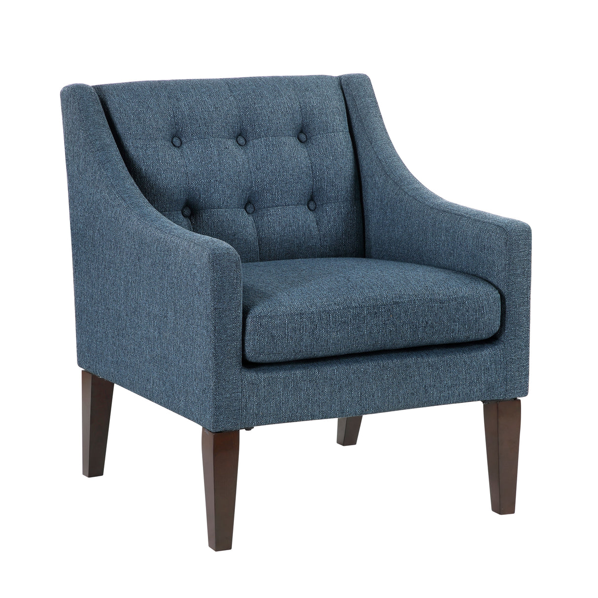 Contemporary Button Tufted Accent Chair