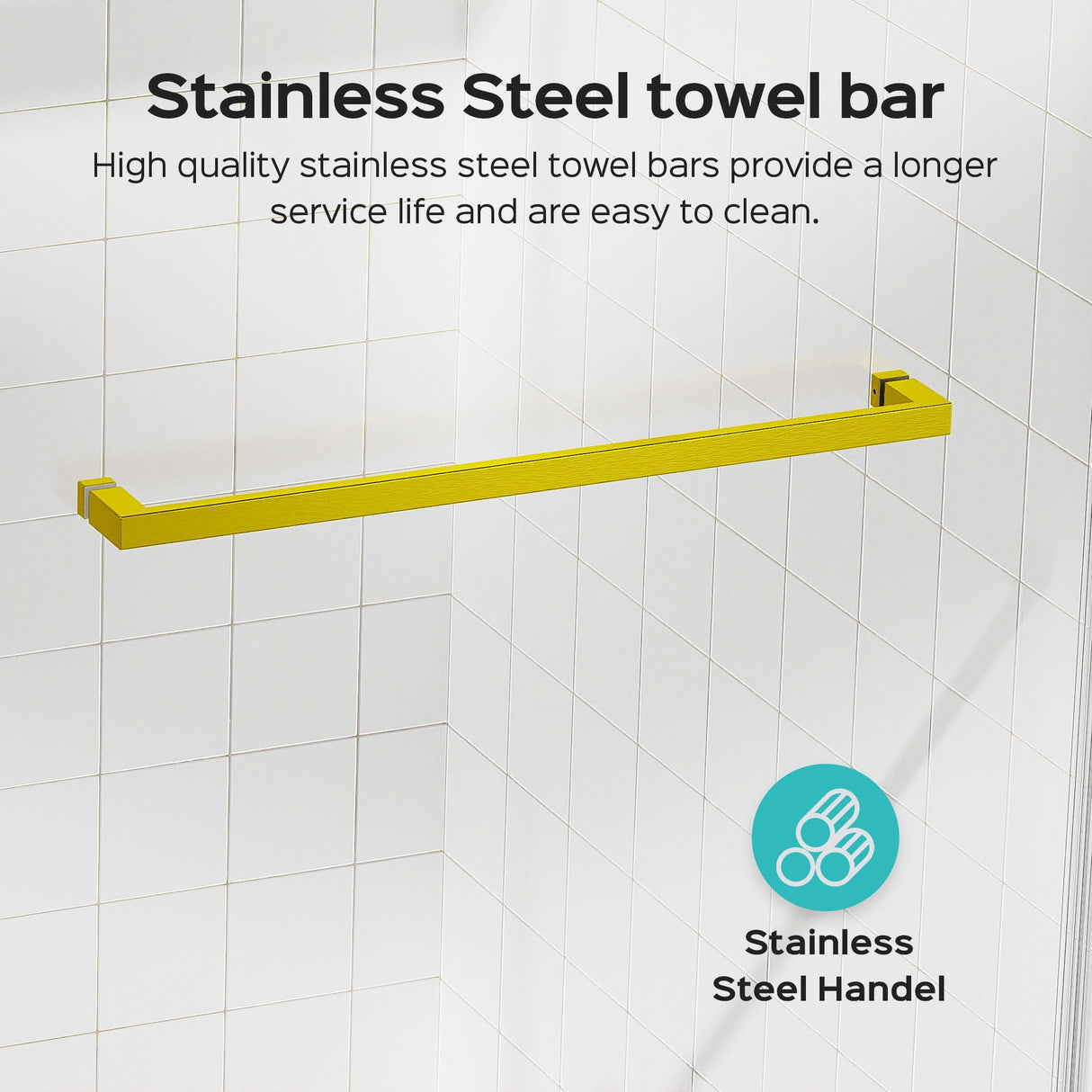 Frameless Double Sliding Shower Door In, Thick Tempered Glass, Reversible Installation