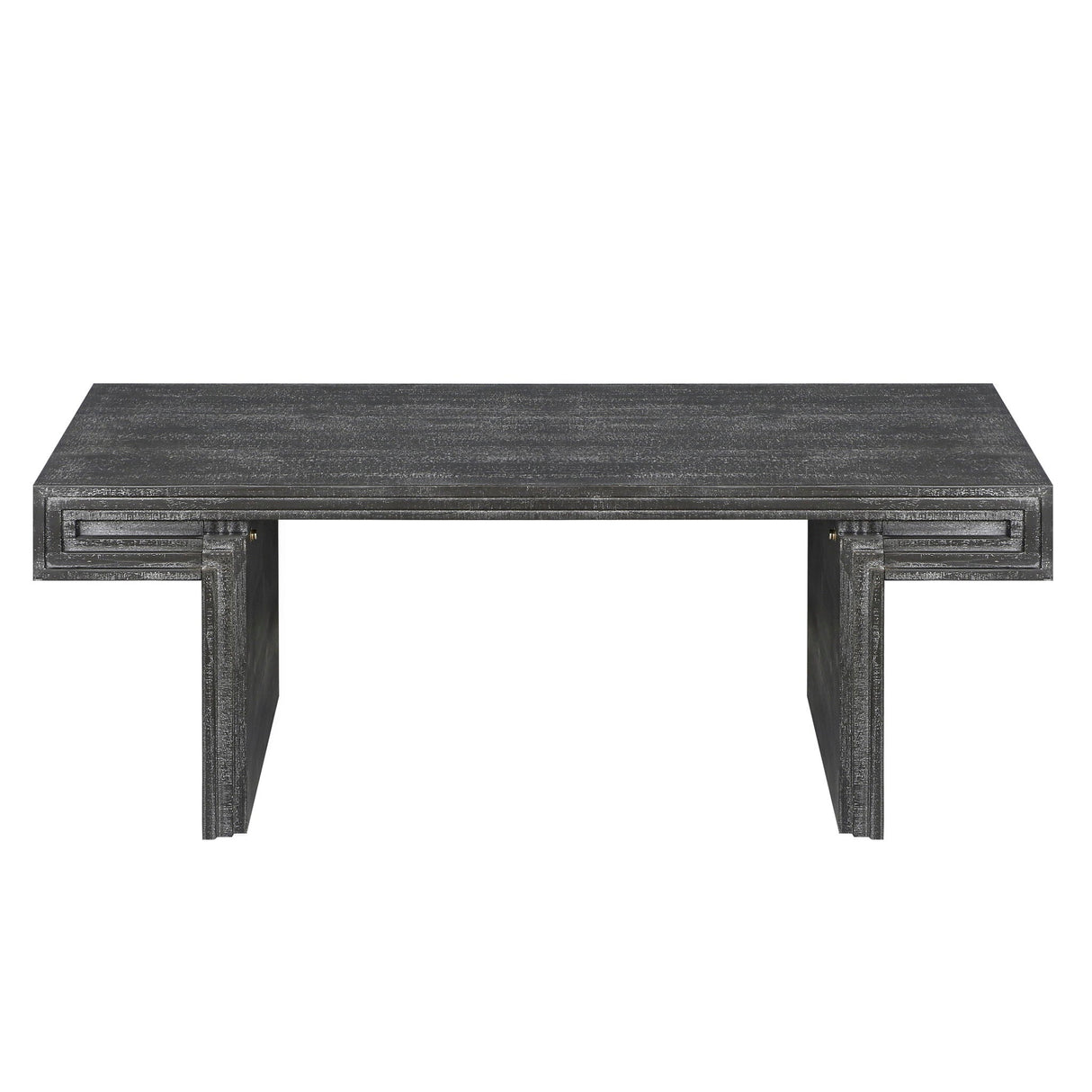 American Vintage Industrial Coffee Table, Double Tier Design