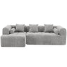 Sectional Free Combined Sofa With 2 Side Pockets