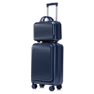 ABS Spinner Luggage Set with Combination Lock - Navy