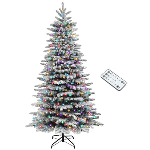7.5ft Snow Flocked Artificial Christmas Tree