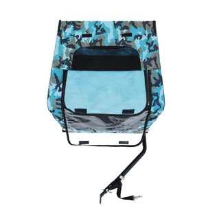 Outdoor Heavy Duty Collapsible Pet Bike Trailer with 16-Inch Wheels