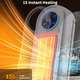 1500W Portable Space Heater with Remote Control