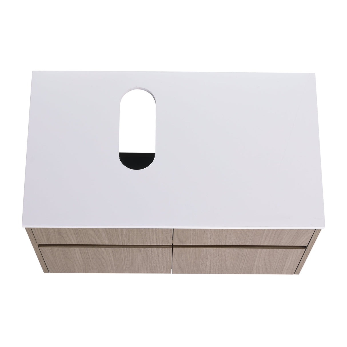 32-Inch Wall-Mounted Bathroom Vanity with Soft Close Doors and Drawer