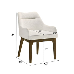 Kasha - Side Chair (Set of 2) - Chenille / Vintage Oak