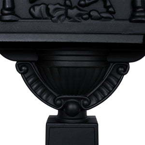 Cast Aluminum Mailbox with Durable Construction – Dark Brown, Black, or White
