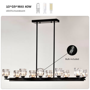 10-Light Chandelier for Dining Room