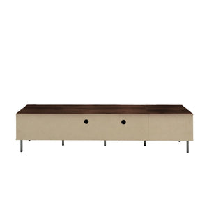 TV Stand For TVs Up To 85" With Closed Storage, Soft Closing Hinges - Walnut