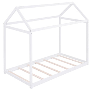 Wooden House Shaped Bed