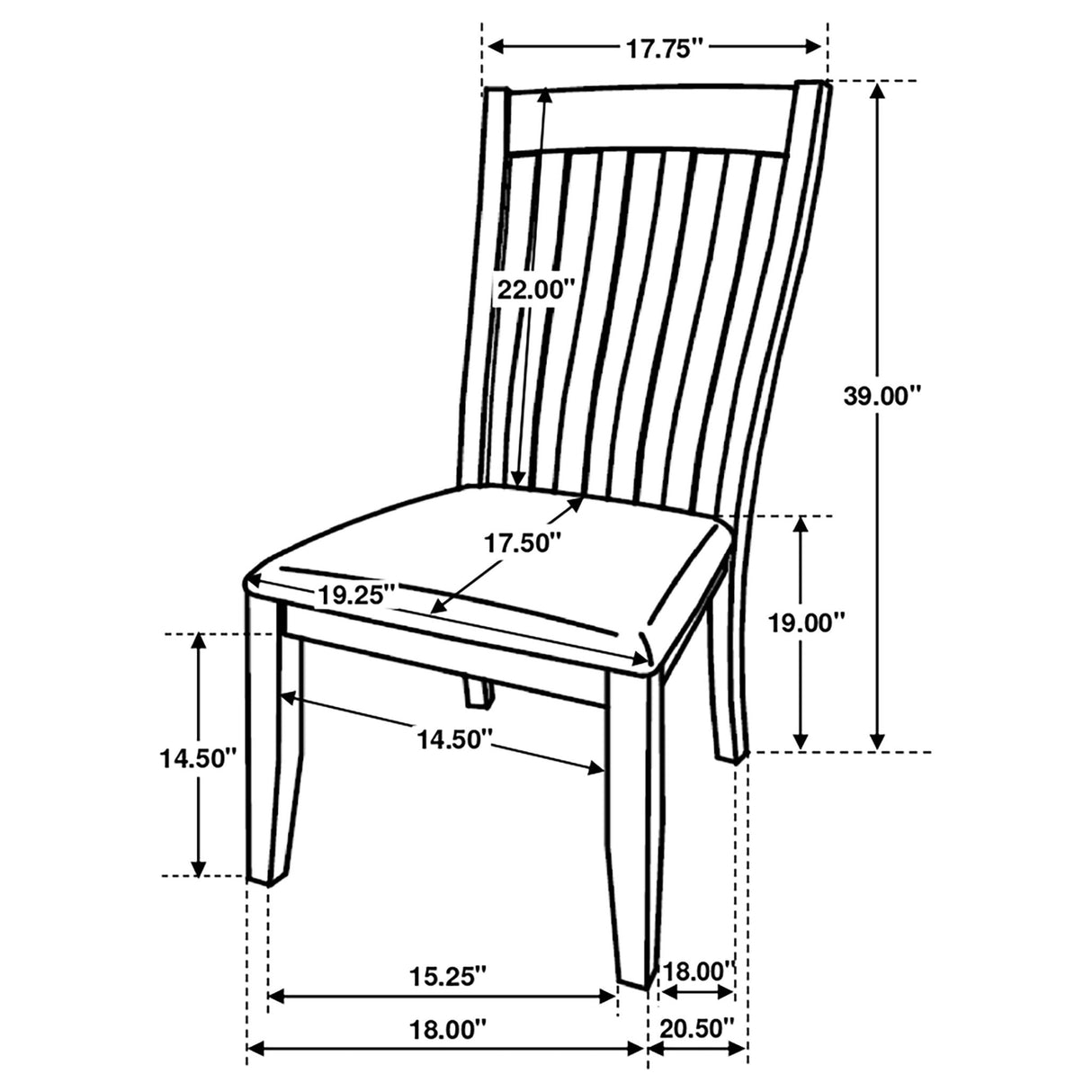 Dining Side Chair Set (2 Pieces) - Off White