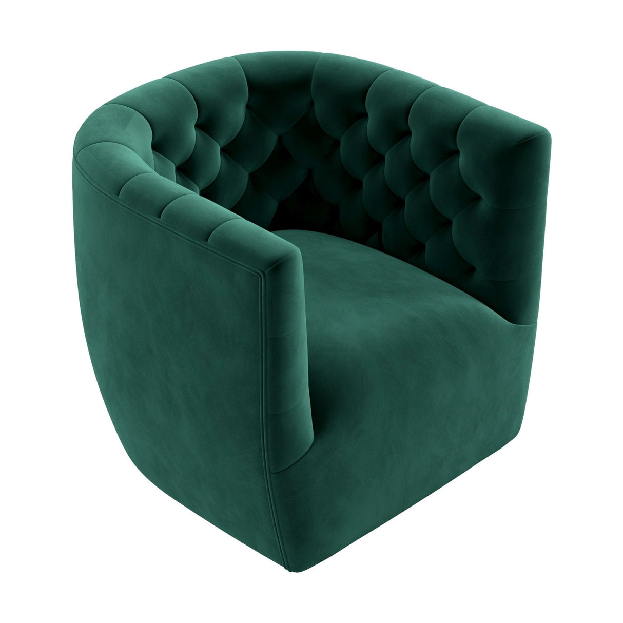 Delaney Velvet Swivel Club Chair