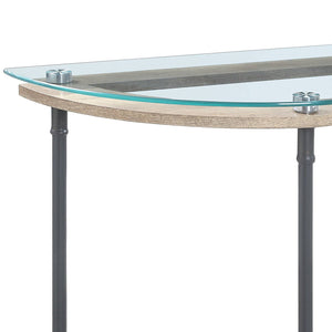 Brantley Clear Glass & Sandy Table