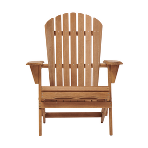 Outdoor Wooden Folding Adirondack Chair Set of 2