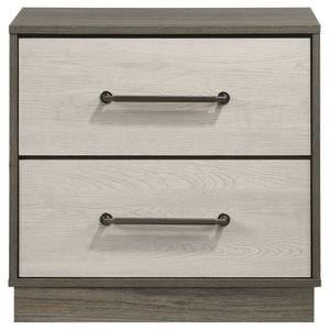 Edmondson - 2 Drawer Nightstand - Gray
