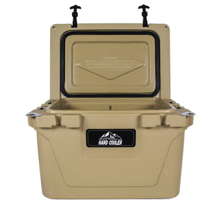 50 Quart Khaki Cooler, Ultra-Light Insulated Ice Chest
