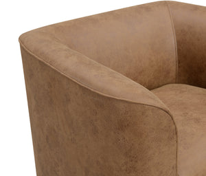 Brown Swivel Accent Chair