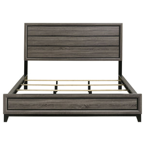 Watson Wood California King Panel Bed Grey Oak