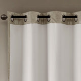 Ogee knitted jacquard total blackout curtain panel (only 1 pc panel)