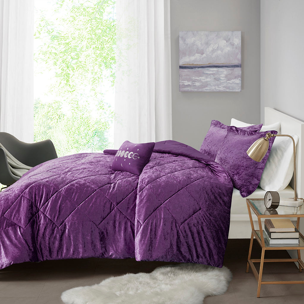 Velvet comforter set - 1  twin/twin xl