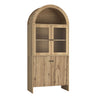 Modern Tech Inspired Dome Cabinet With LED Lighting